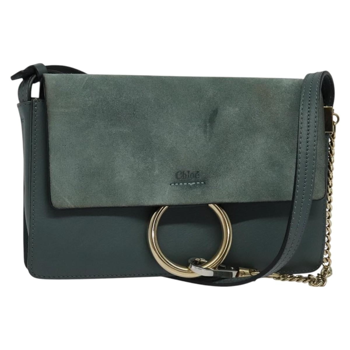 Chloe Faye Shoulder Bag Leather and Suede Small