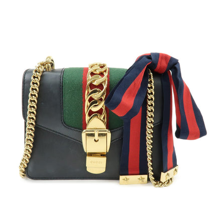 Gucci Sylvie Chain Leather Mini