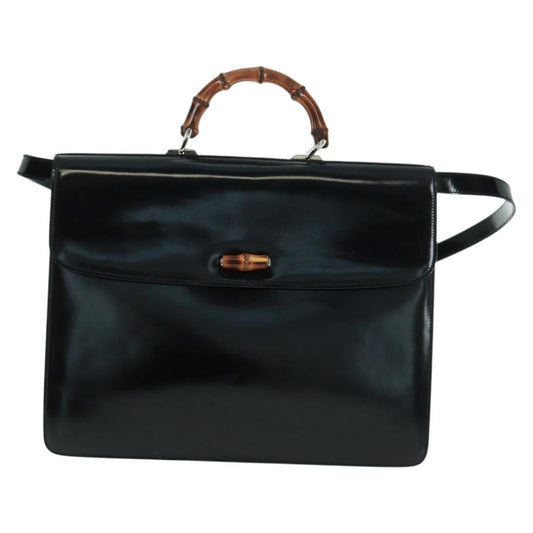 Gucci Vintage Bamboo Handle Bag Patent leather Product Image