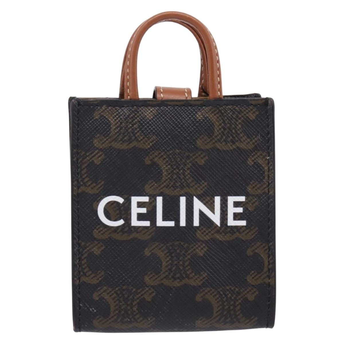 Celine Vertical Cabas Triomphe Coated Canvas Mini