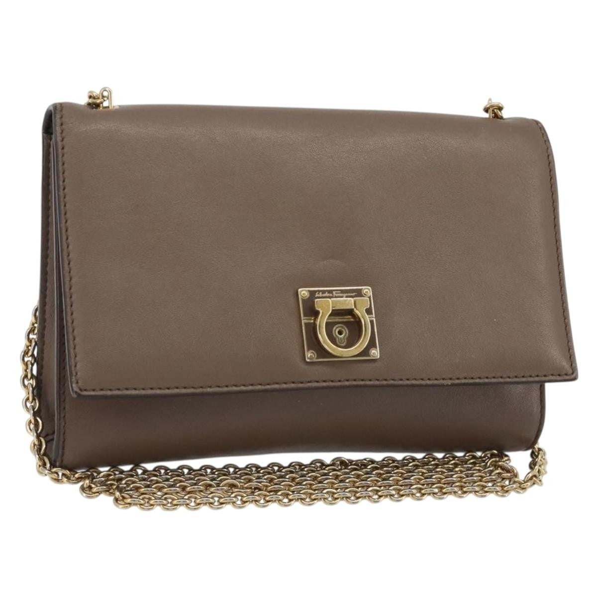 Salvatore Ferragamo Gancini Chain Leather Product Image