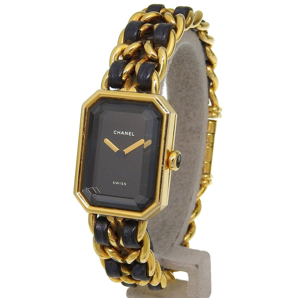 Chanel Premiere Rock Quartz Plated Metal and Leather 20