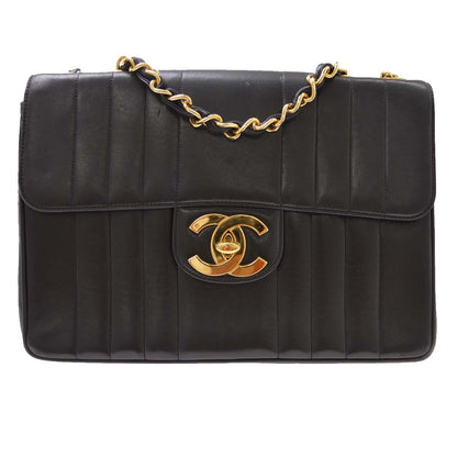 Chanel Vintage Classic Single Flap Vertical Quilt Lambskin Jumbo
