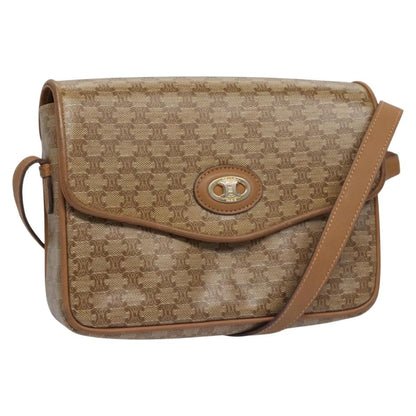 Celine Vintage Macadam Shoulder Bag Canvas and Leather Product Image