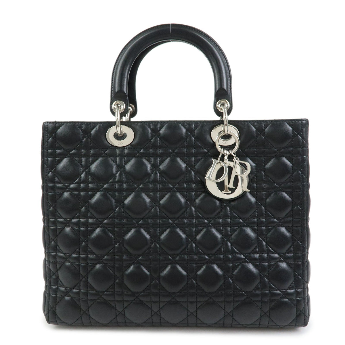 Christian Dior Lady Dior Cannage Quilt Lambskin Medium