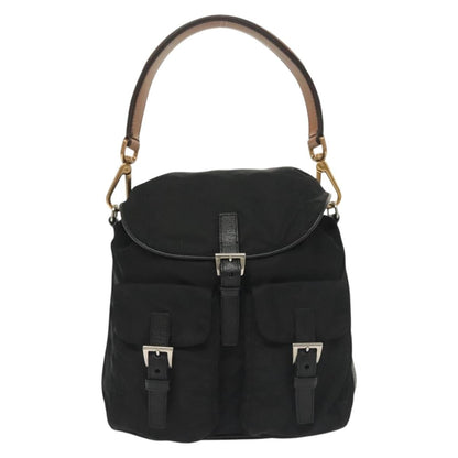 Prada Double Pocket Drawstring Shoulder Bag Tessuto Product Image