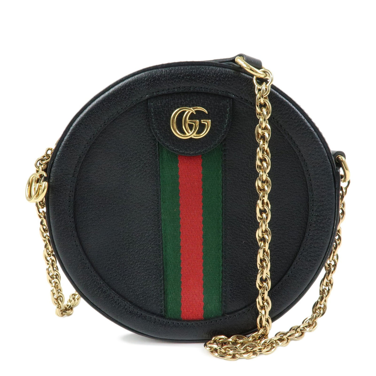 Gucci Ophidia Round Leather Mini
