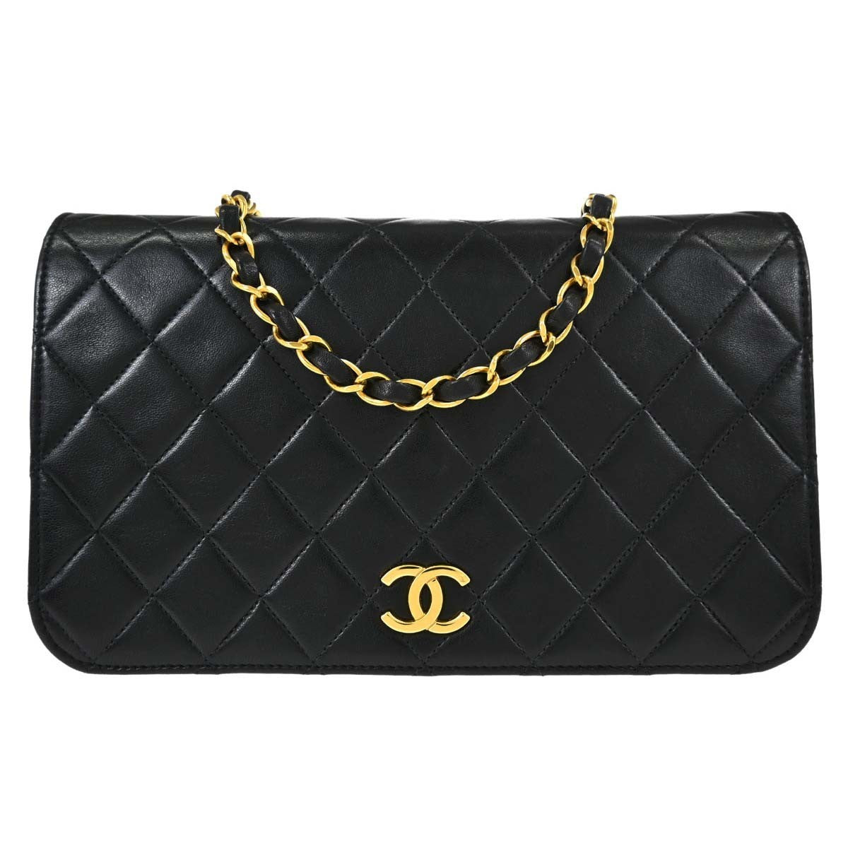 Chanel Vintage Full Flap Quilted Lambskin Small