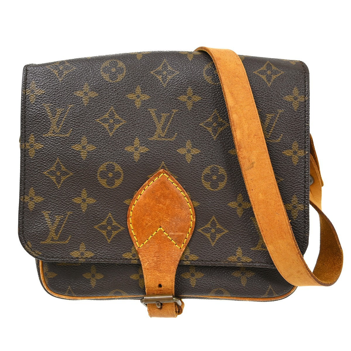 Louis Vuitton Cartouchiere Handbag Monogram Canvas MM