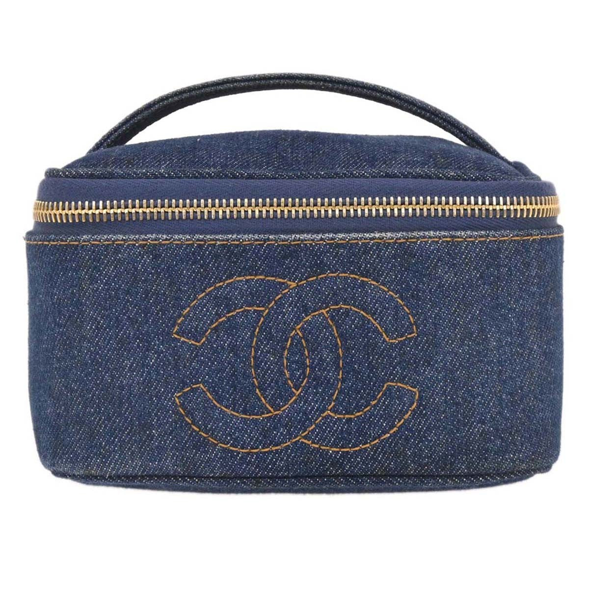 Chanel Vintage CC Vanity Case Denim Product Image
