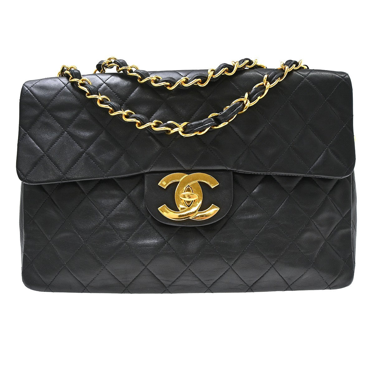 Chanel Vintage Double Sided Flap Quilted Lambskin Medium