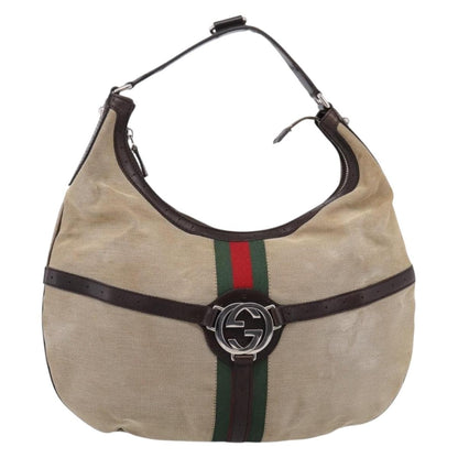 Gucci Reins Web Hobo Canvas Medium