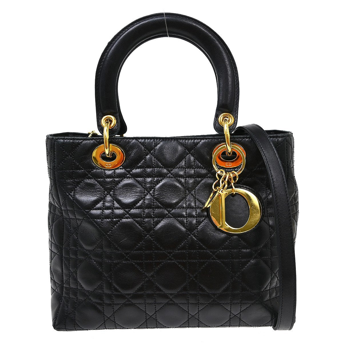 Christian Dior Lady Dior Cannage Quilt Lambskin Mini