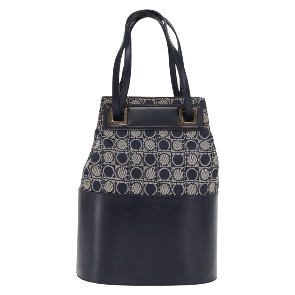 Salvatore Ferragamo Gancini Canvas and leather Product Image