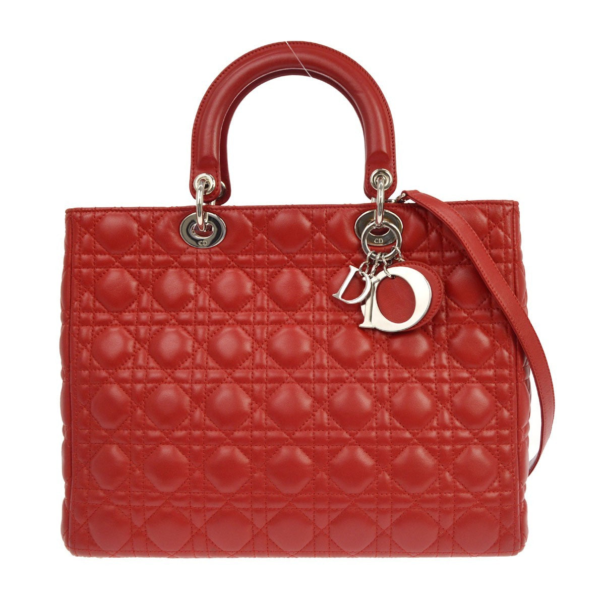 Christian Dior Lady Dior Cannage Quilt Lambskin Large