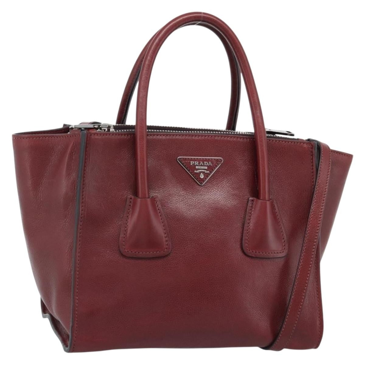 Prada Double Zip Lux Saffiano Leather Medium