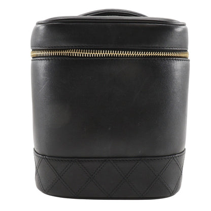 Chanel Vintage Cosmetic Case Leather Tall