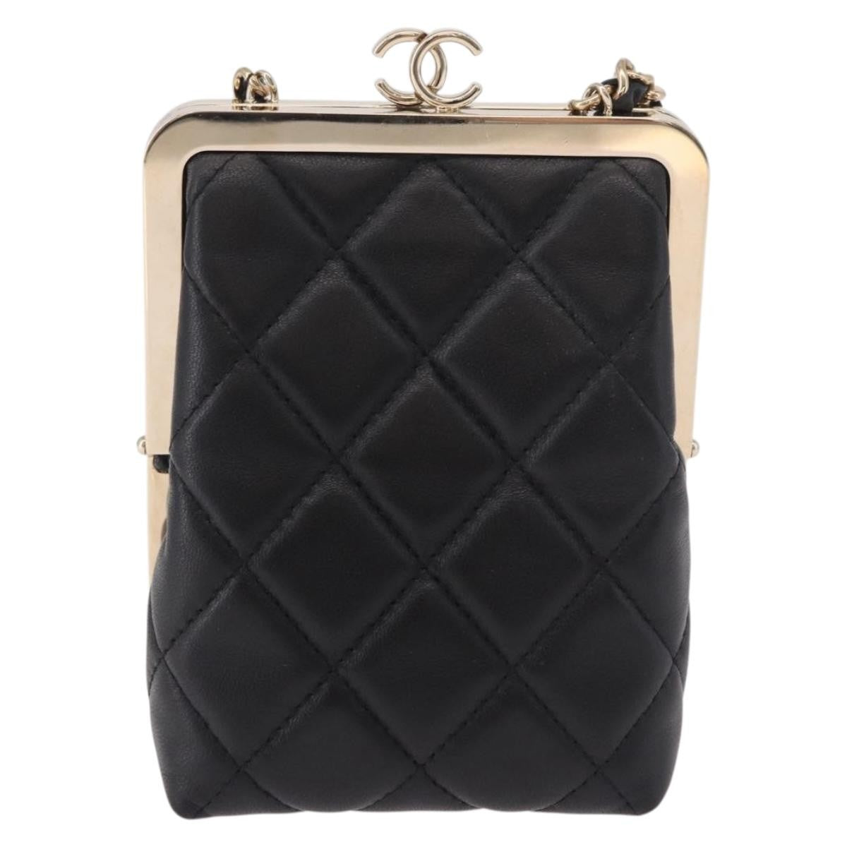 Chanel CC Frame Clutch with Chain Quilted Lambskin and Plexiglass Product Image