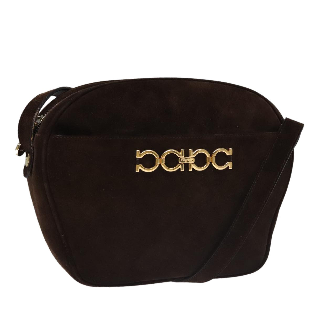 Salvatore Ferragamo Gancini Shoulder Bag Suede Product Image