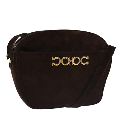 Salvatore Ferragamo Gancini Shoulder Bag Suede Product Image
