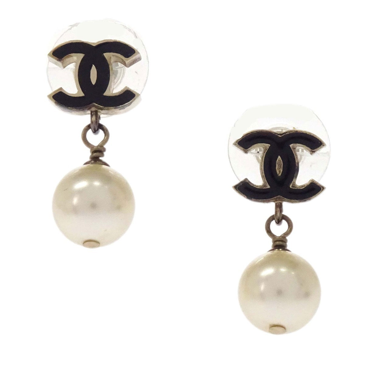 Chanel CC Dangle Metal with Faux Pearl Product Image