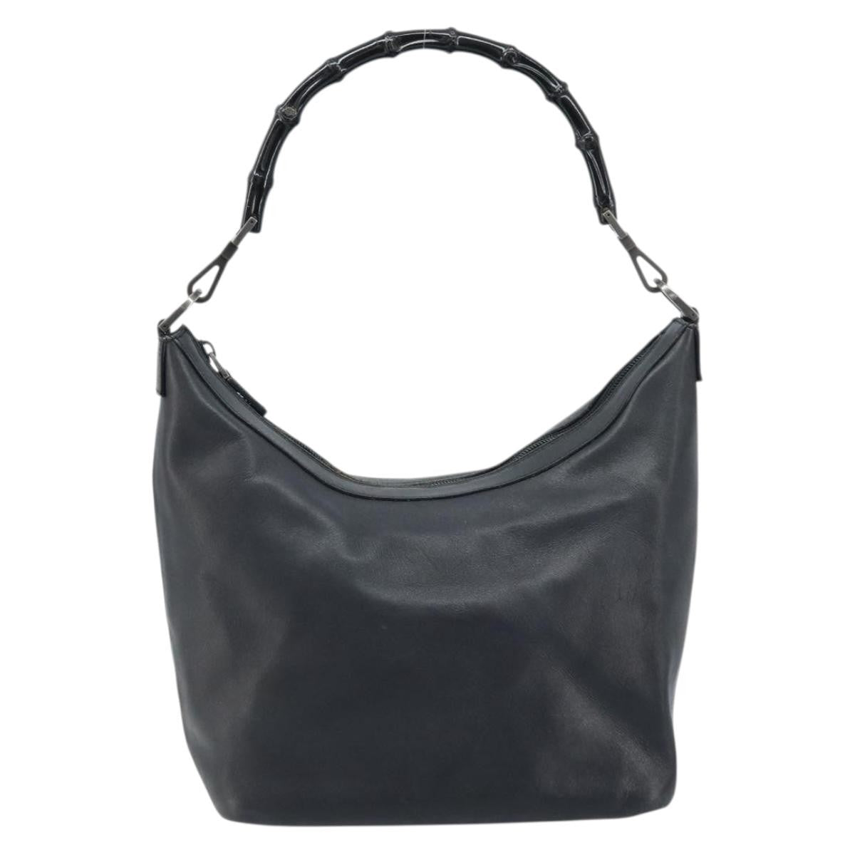 Gucci Vintage Bamboo Hobo Leather Product Image