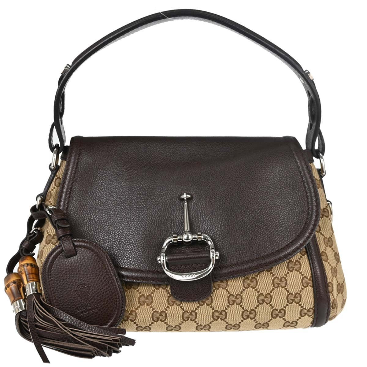 Gucci Techno Horsebit Flap Hobo Leather Medium