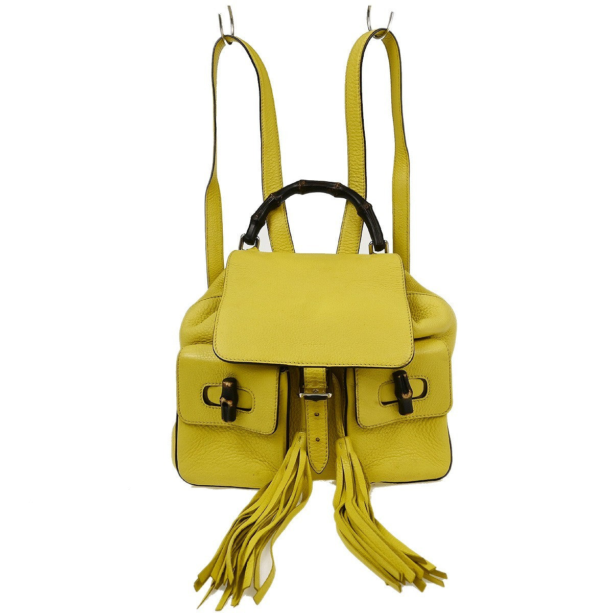 Gucci Bamboo Tassel Backpack Leather Medium