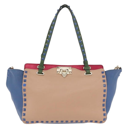 Valentino Garavani Rockstud Frame Handle Calf Hair Large