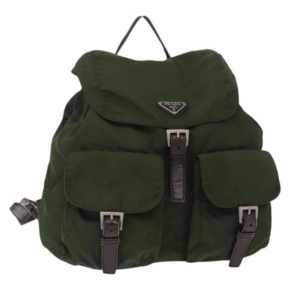 Prada Double Front Pocket Backpack Tessuto Medium
