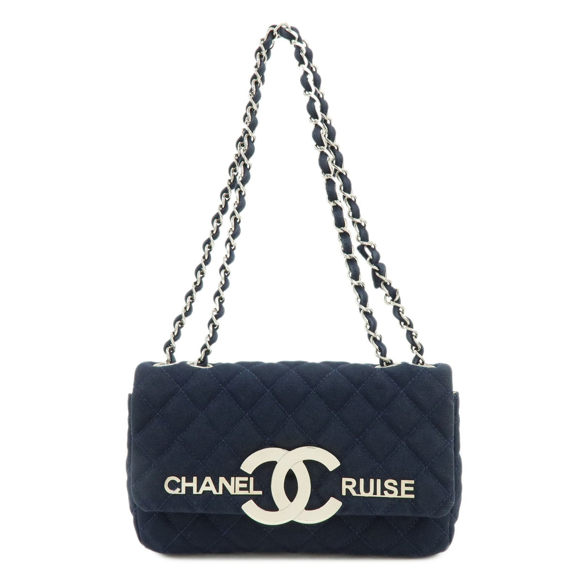 Chanel Cruise Flap Quilted Canvas Medium