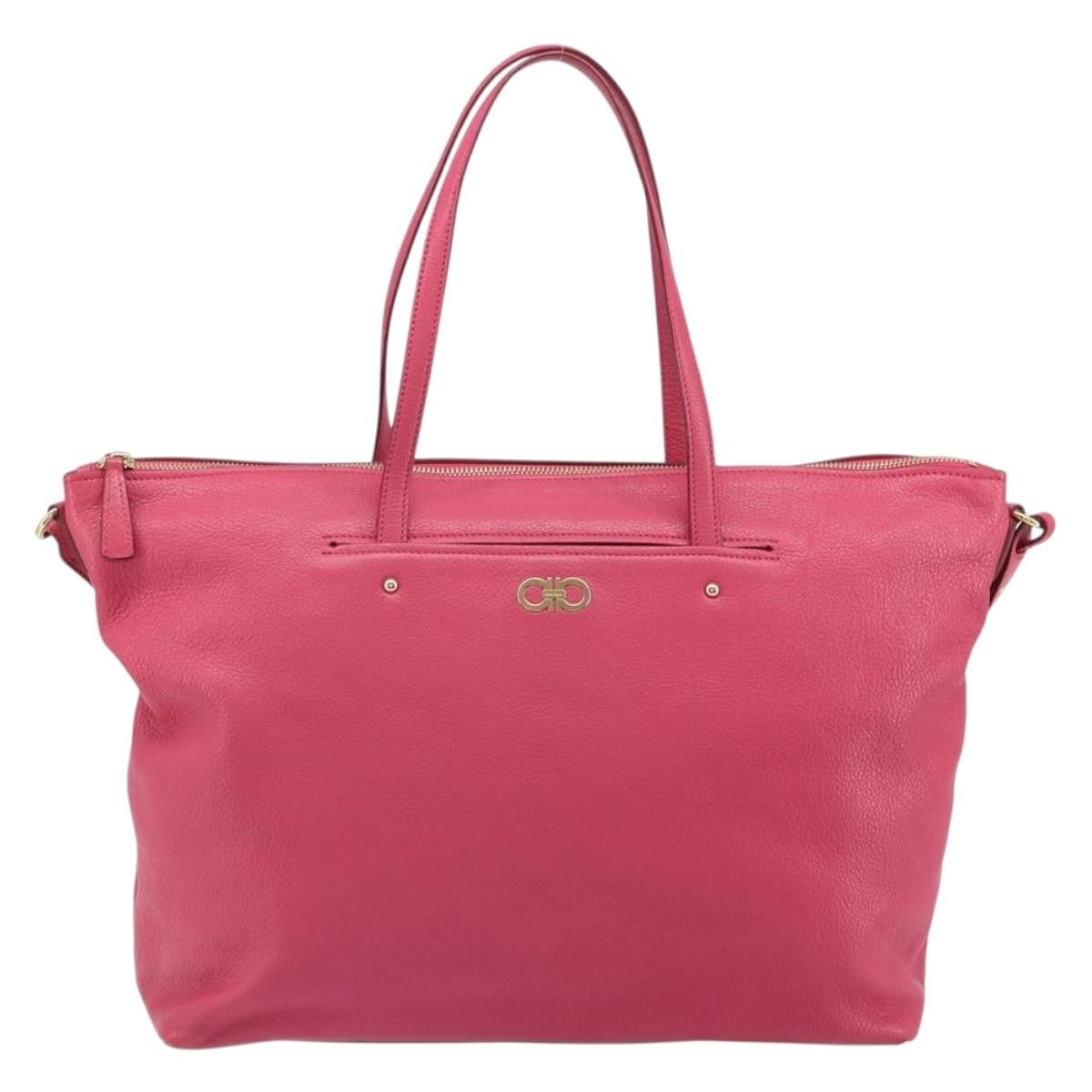 Salvatore Ferragamo Gancini Tote Leather Product Image