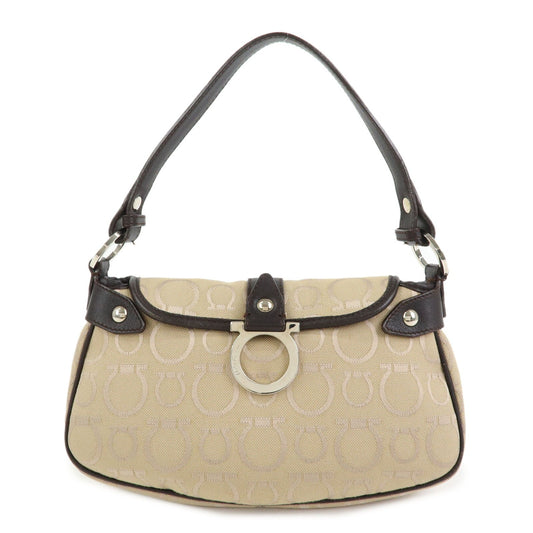 Salvatore Ferragamo Gancini Handle Leather Large