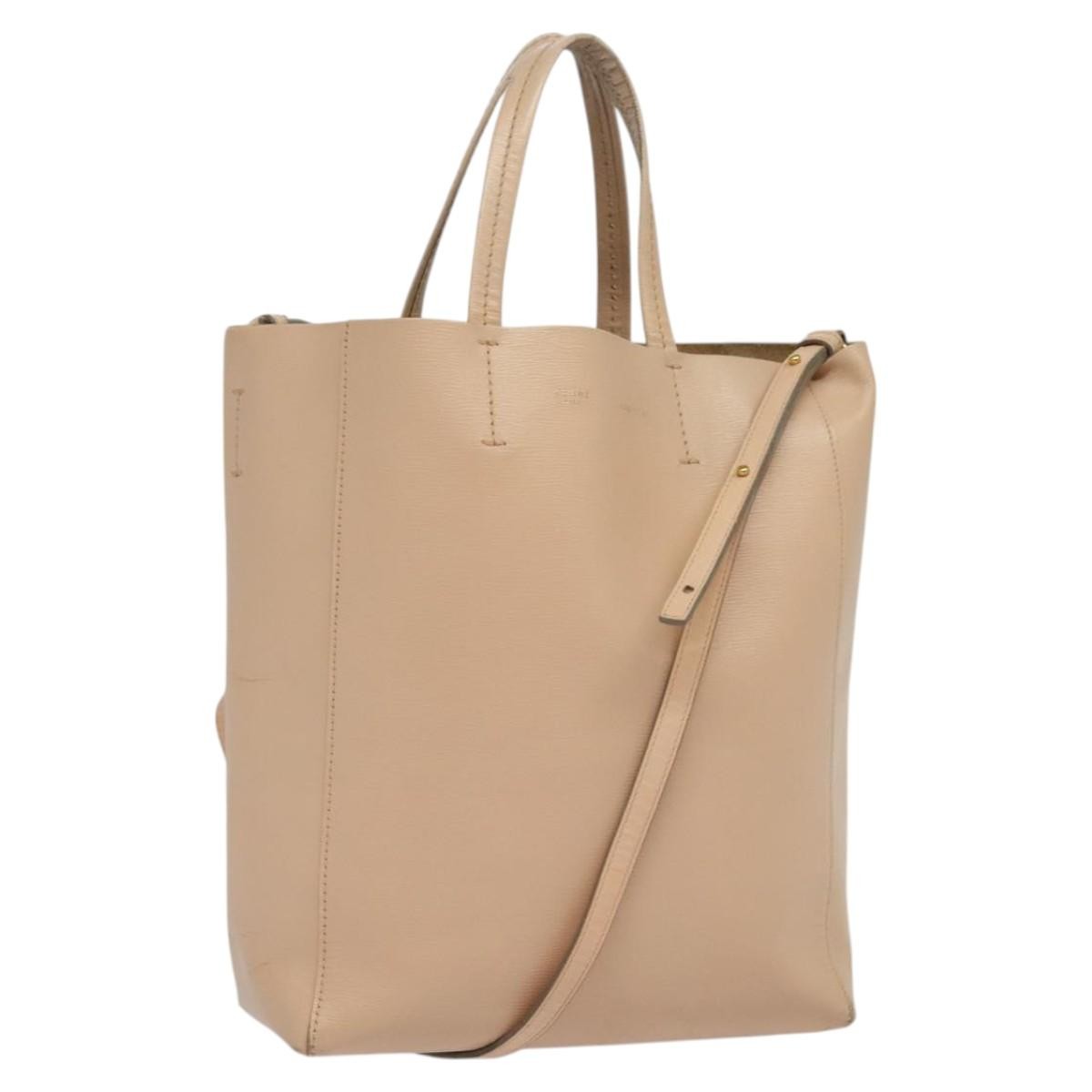 Celine Vertical Cabas Tote Leather Large