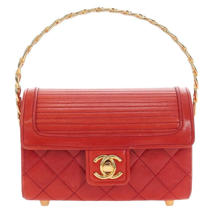 Chanel Vintage Mademoiselle Top Handle Flap Quilted Leather Small