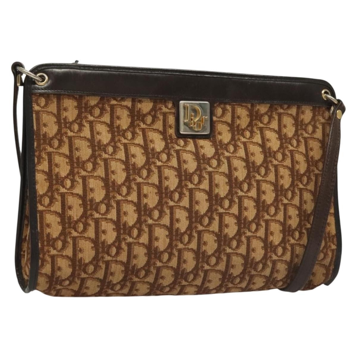 Christian Dior Vintage Trotter Shoulder Bag Canvas Product Image