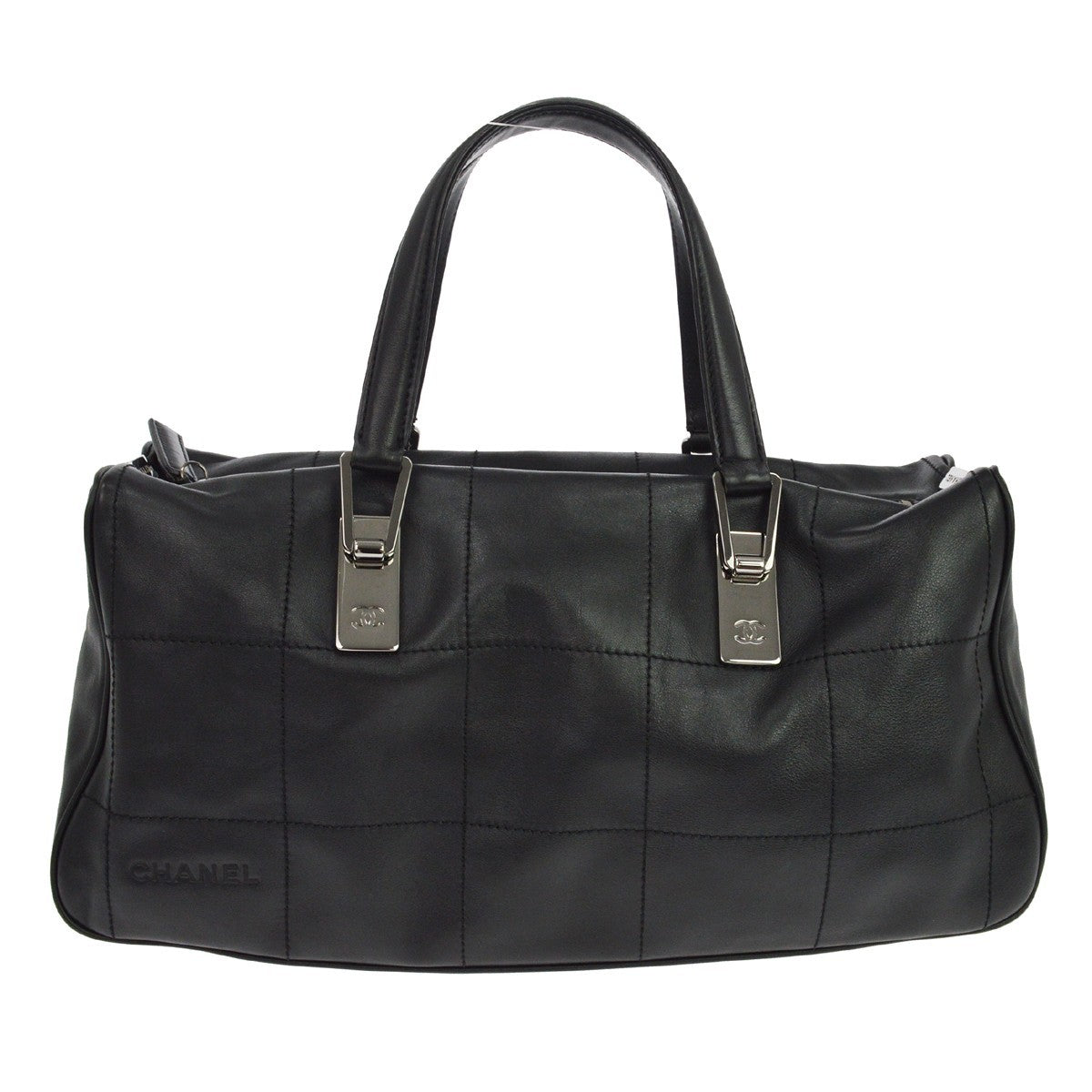 Chanel Square Stitch Boston Quilted Leather Product Image
