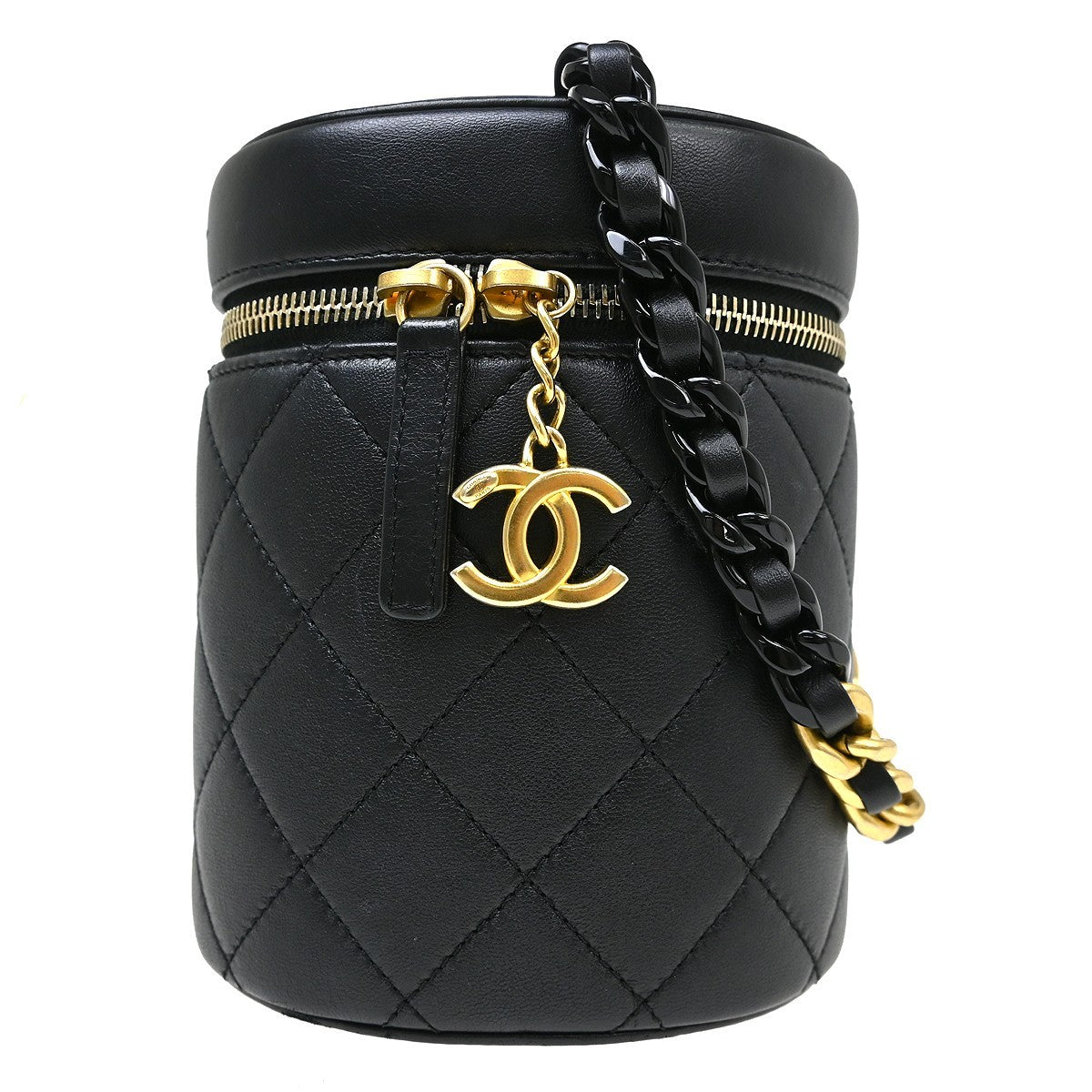 Chanel Side Note Vanity Case Quilted Lambskin Small