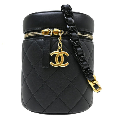 Chanel Side Note Vanity Case Quilted Lambskin Small