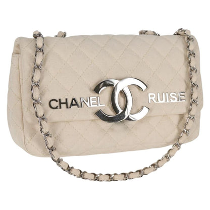 Chanel Cruise Flap Quilted Canvas Medium