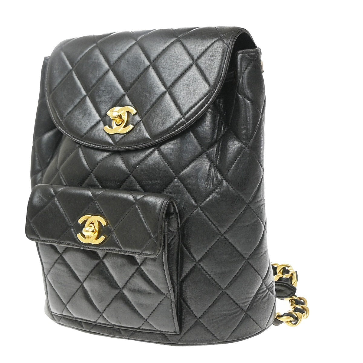 Chanel Vintage CC Pocket Quilted Lambskin Small