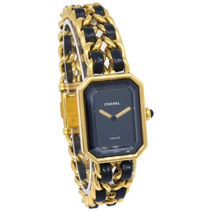 Chanel Premiere Rock Quartz Plated Metal and Leather 20