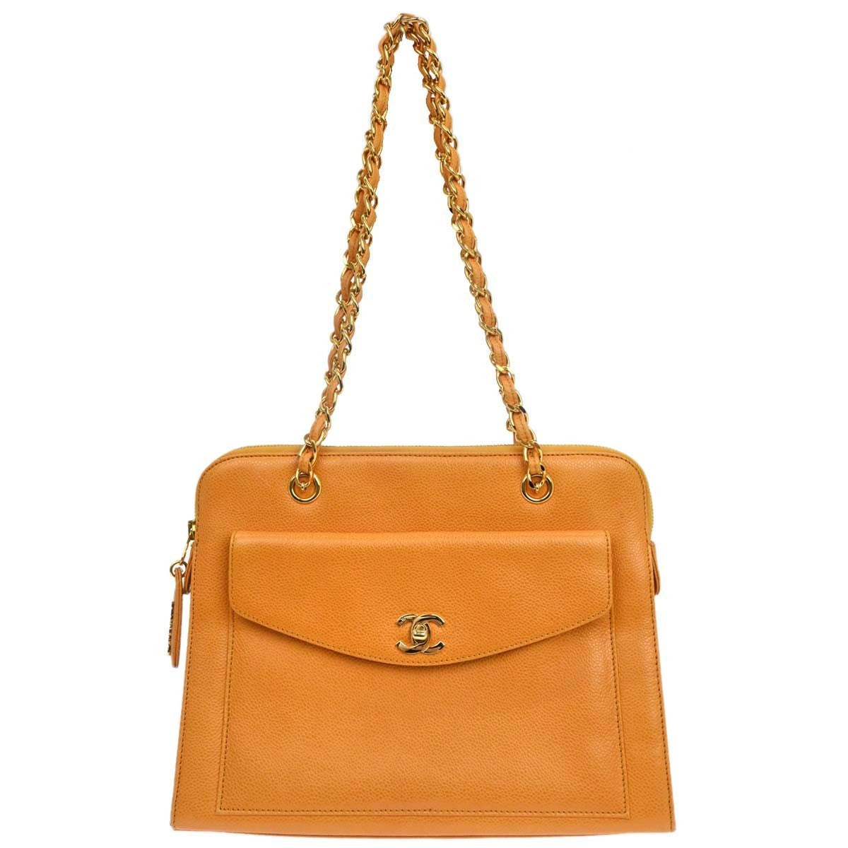 Chanel Vintage Front Pocket Leather Medium