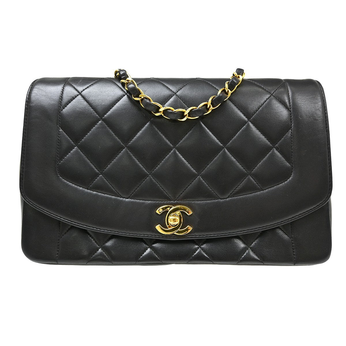 Chanel Vintage Diana Flap Quilted Lambskin Medium