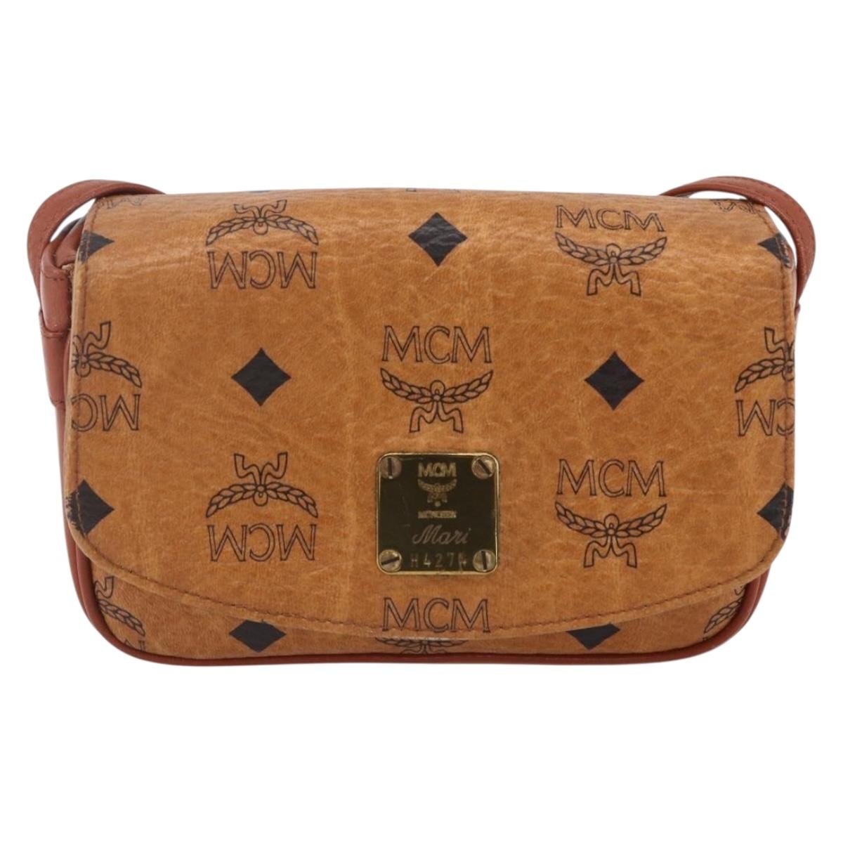 MCM Visetos Shoulder bag Canvas and Leather Product Image