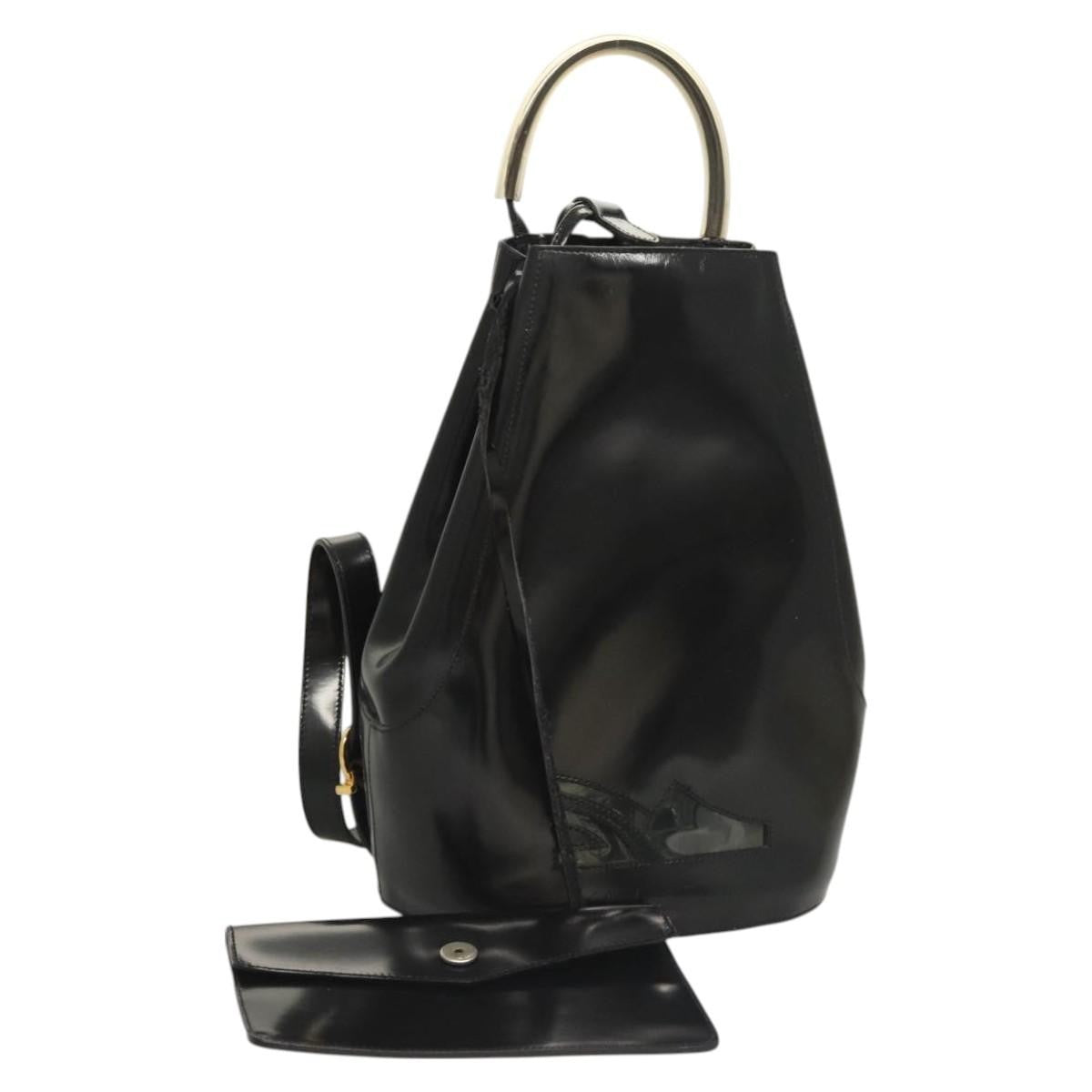 Salvatore Ferragamo Gancini Patent Leather Product Image