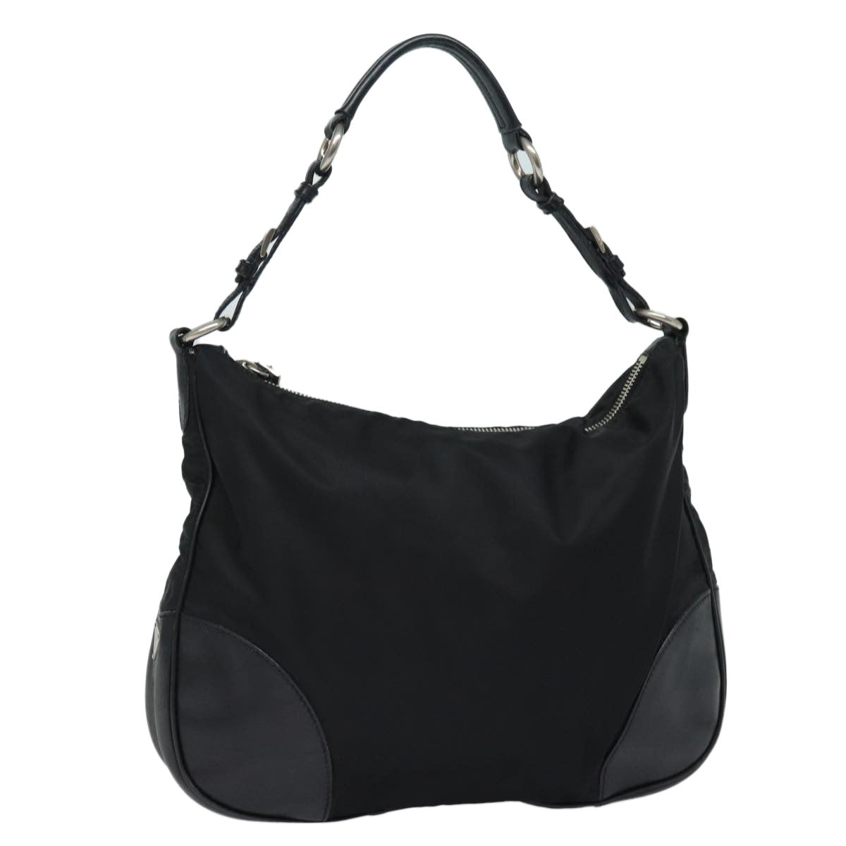 Prada Zip Hobo Tessuto with Leather Large
