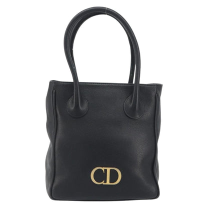 Christian Dior Vintage CD Logo Tote Leather Medium