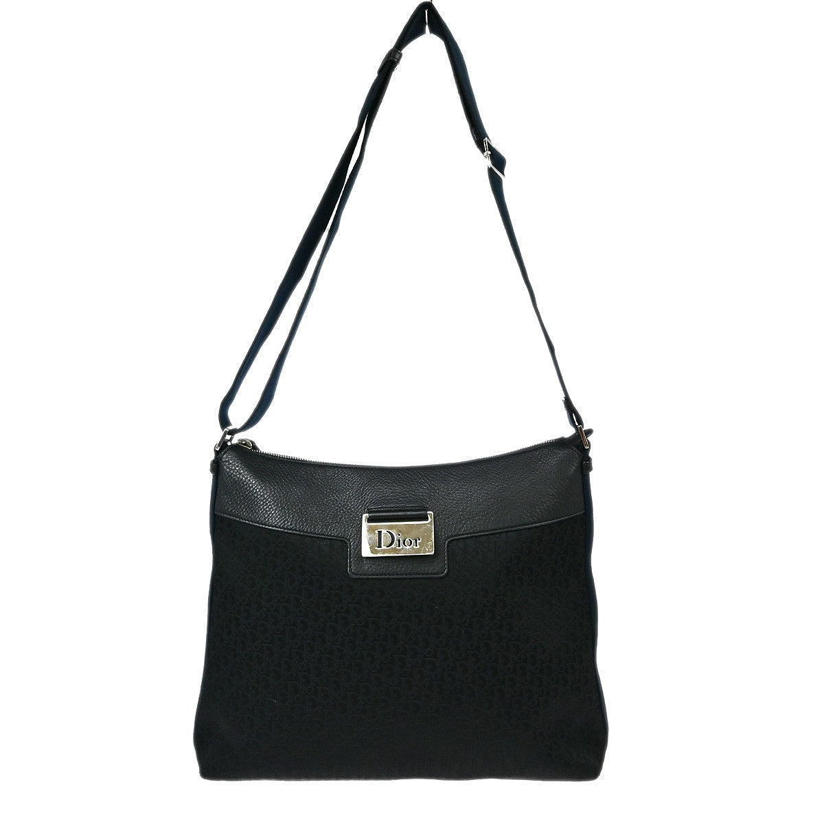 Christian Dior Vintage Street Chic Messenger Diorissimo Canvas and Leather Medium