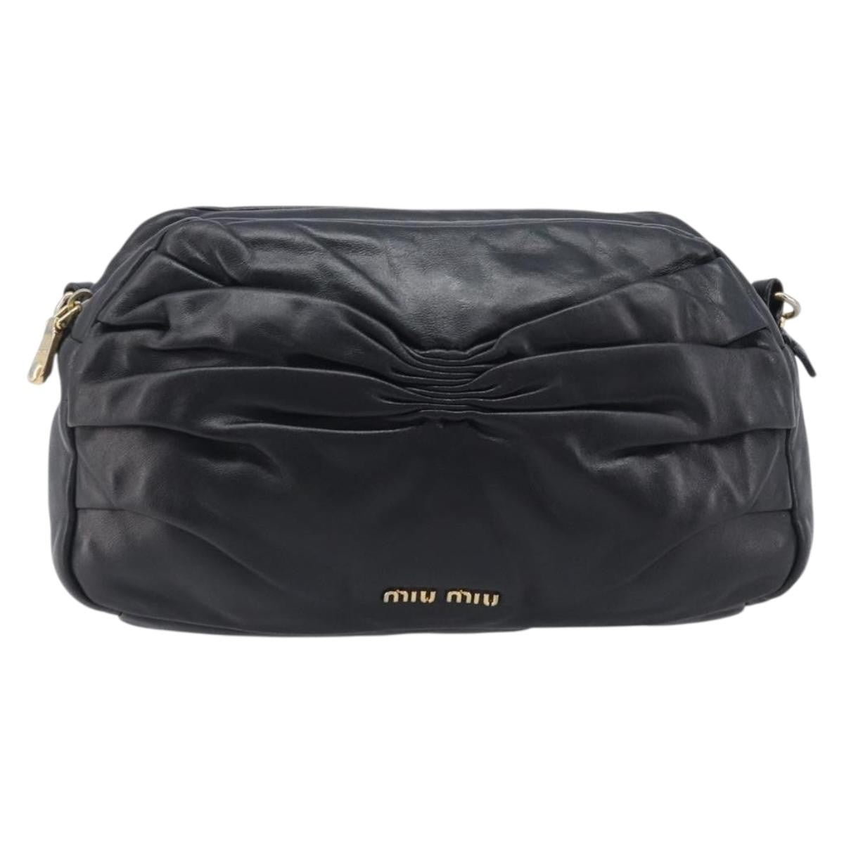 Miu Miu Shoulder Matelasse Leather Mini